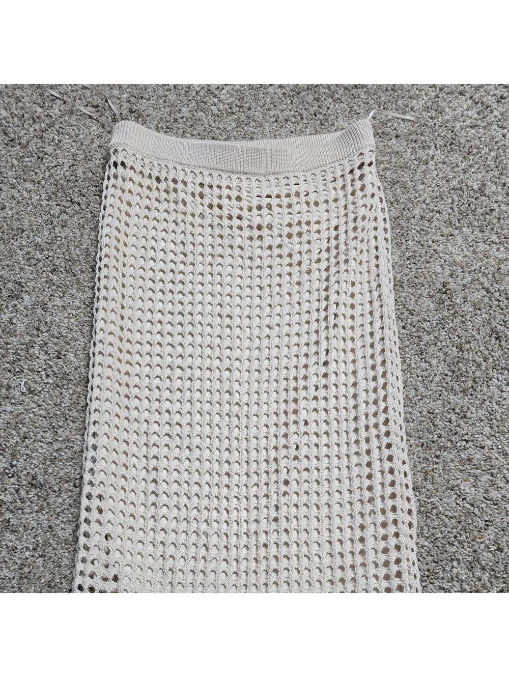 Steve Madden Women's Cream and White Skirt